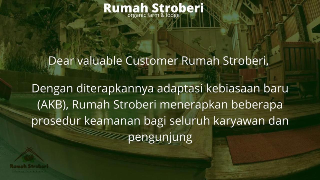 Rumah Stroberi Organic Farm & Family Lodge Lembang Exterior foto